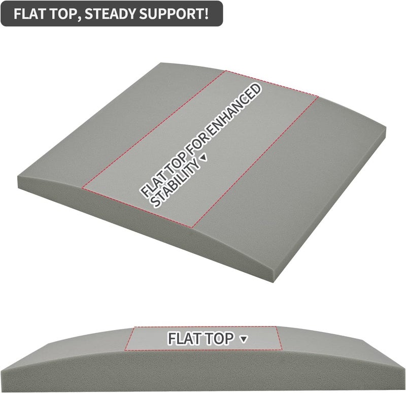HAVARGO Couch Cushion Support High Density Foam 24X24X2.4 Inches Sofa Couch Supports for Sagging Cushions Light Grey 2Pc with Anti Slip Mesh Fabric - Image 2